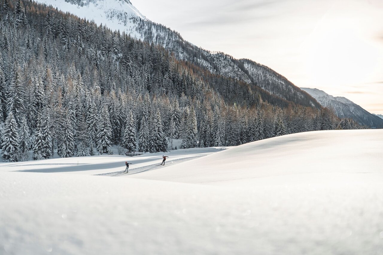 [Translate to Italienisch:] Langlaufen in Rein in Taufers