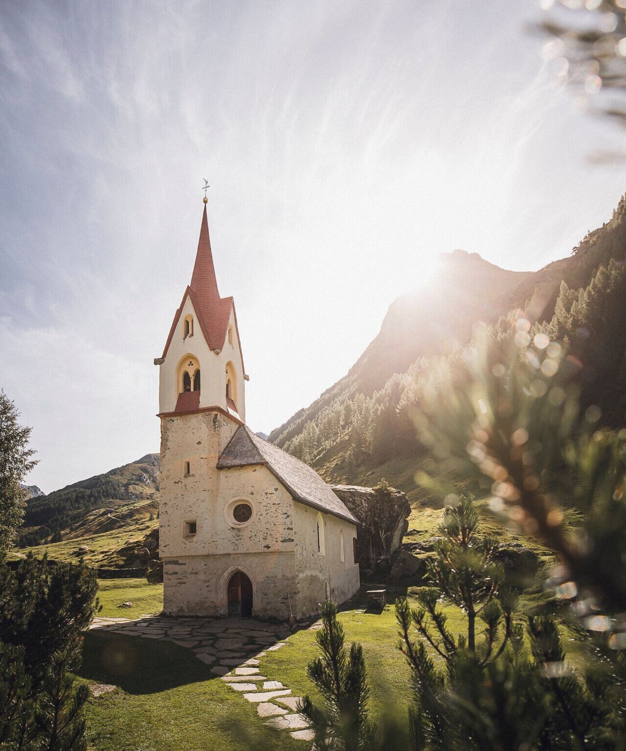 Heilig Geist Kirche Kasern Ahrntal Valley