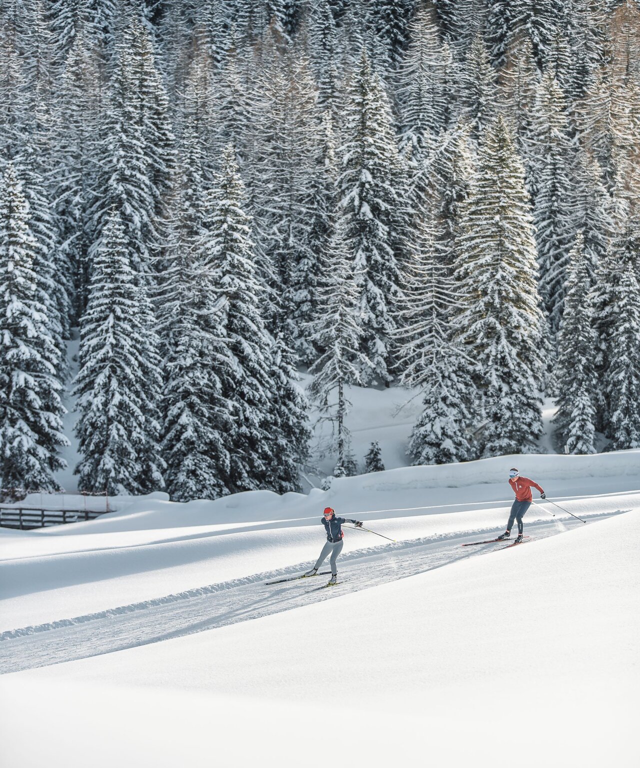 Cross-country skiing in Riva di Tures and Valle Aurina