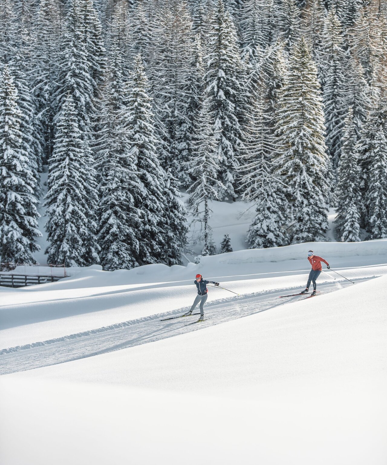 Cross-country skiing in Riva di Tures and Valle Aurina